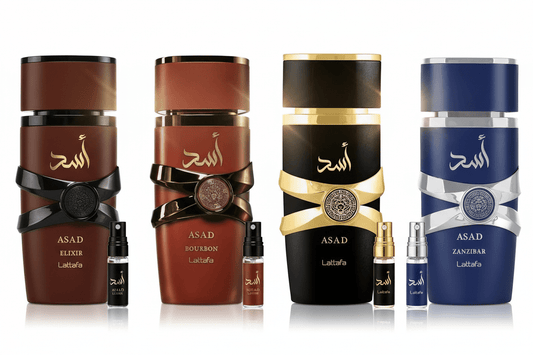 Lattafa Asad Kollekció – 4×10 ml Dekant Szett - Oudpont.hu