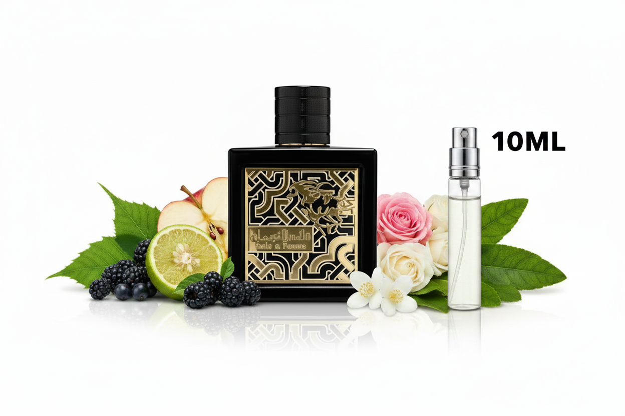 Lattafa Qaed Al Fursan – 10 ml dekant átlátszó folyadékkal